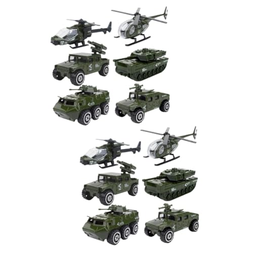 Toddmomy 12 Stck Militärfahrzeug Modell Set aus Legierung Miniatur Panzer Hubschrauber und Auto Realistische Schiebefunktion Tragbar für Sammler Toddmomy 12 Stck Militärfahrzeug Modell Set aus Legierung Miniatur Panzer Hubschrauber und Auto Realistische Schiebefunktion Tragbar für Sammler von Toddmomy