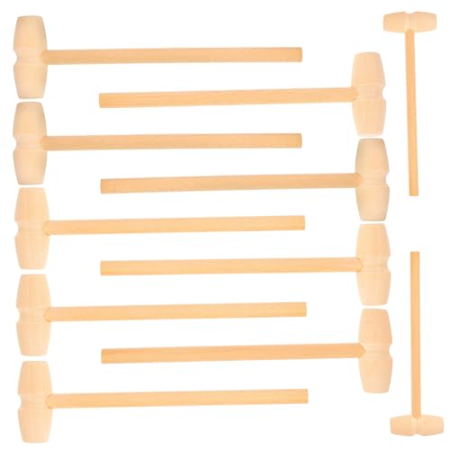 Toddmomy 12 Stück Kleine Hammerspielzeug Minihammer Kleiner Hammer Minihämmer zum Basteln kleines Hammerspielzeug Mini -Kinderhammer Toy Hammer für Bambus Schokolade von Toddmomy