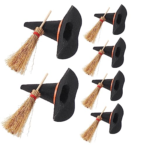 Toddmomy 12 Stück Mini Hexenhüte und Besen Set Teiliges Halloween Deko für Puppenhäuser Miniatur Requisiten für Kreative Bastelprojekte für Halloween Feiern und Miniatur Landschaften Toddmomy 12 Stück Mini Hexenhüte und Besen Set Teiliges Halloween Deko für Puppenhäuser Miniatur Requisiten für Kreative Bastelprojekte für Halloween Feiern und Miniatur Landschaften von Toddmomy