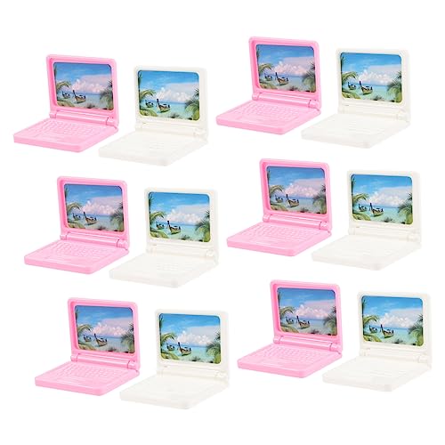 Toddmomy 12stücke Miniatur Laptop Kunststoff Dekorative Spielzeuge Für Puppenhäuser Miniaturen Und Kinderzimmer von Toddmomy