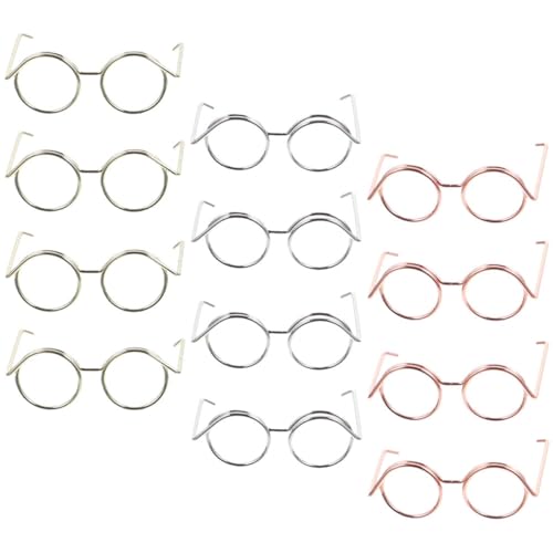 Toddmomy 12 Stück Mini Puppenbrille Set Teiliges Set Roségold Silber und Gold Leichte Bruchsichere Puppenaccessoires für Kreatives Basteln und Sammeln Toddmomy 12 Stück Mini Puppenbrille Set Teiliges Set Roségold Silber und Gold Leichte Bruchsichere Puppenaccessoires für Kreatives Basteln und Sammeln von Toddmomy
