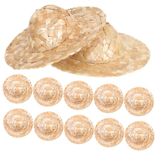 Toddmomy 12 Stück – Mini Strohhalme Kleine Künstlerische Projekte Sommerstricken Handgefertigte Dekoration Handgewebter Schmuck Winziges Kunsthandwerk Sombrero Kappen Gewebte Kappe Toddmomy 12 Stück – Mini Strohhalme Kleine Künstlerische Projekte Sommerstricken Handgefertigte Dekoration Handgewebter Schmuck Winziges Kunsthandwerk Sombrero Kappen Gewebte Kappe von Toddmomy