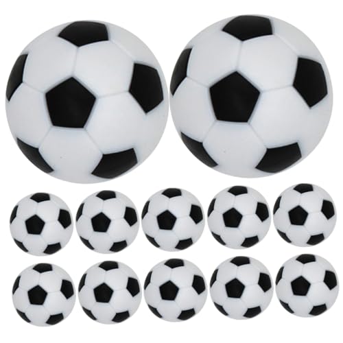 Toddmomy 12 Stück Mini Tischfußball Bälle Ersatzbälle für Tischkicker für Tischfußballspiele und Partys für Standard Fußballtische Langlebig und Geräuscharm von Toddmomy