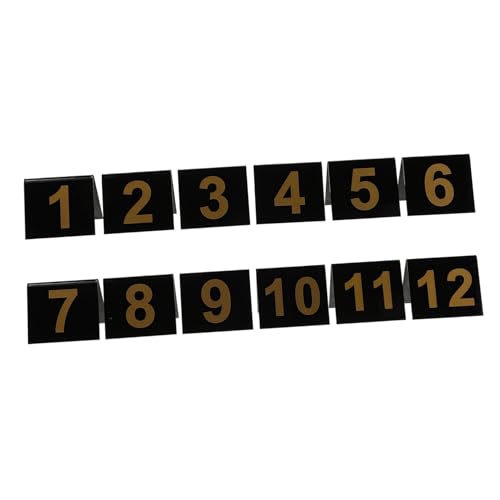Toddmomy 12 Stück Nummernschild Tatort Requisiten Tatort Dekorationen Tatort Zelte Tatort Markierungen Zelte Tatort Halloween Dekorationen Beweismarkierungen Acryl Schwarz von Toddmomy