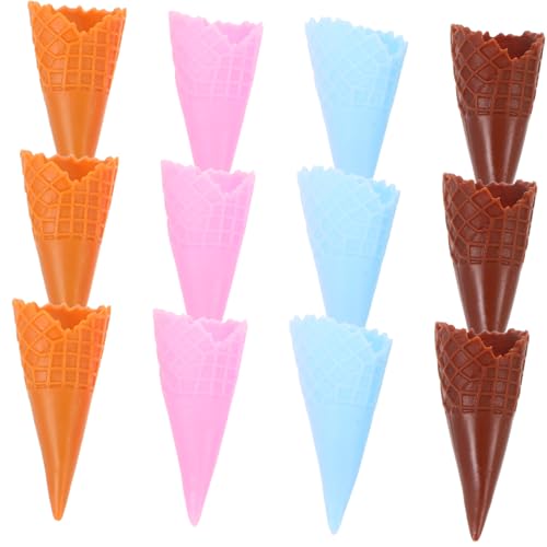 Toddmomy 12 Stück Realistische Eiswaffel Modelle Lebensnahe Deko für Spiel und Sammlung Künstliche Eistüten aus Langlebigem für Kreative Lernzwecke Toddmomy 12 Stück Realistische Eiswaffel Modelle Lebensnahe Deko für Spiel und Sammlung Künstliche Eistüten aus Langlebigem für Kreative Lernzwecke von Toddmomy