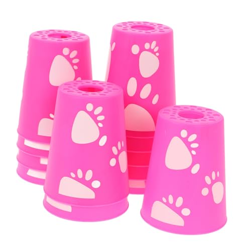 Toddmomy 12 Stück Tassen stapeln Stack-Cup-Spiel Tassenspielzeug stapeln Stapelbecher-Wettbewerb Tassen stapeln Becher stapeln Spiel zum Stapeln von Bechern Gamer-Cup Plastik Rosy von Toddmomy