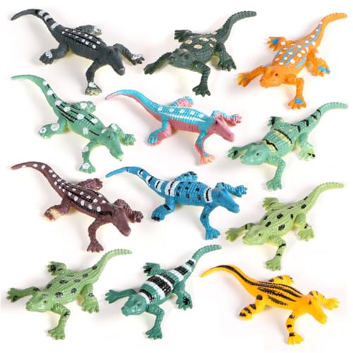 Toddmomy 12 Stück Teiliges Alligator Tierfiguren Mini Realistische Krokodil Modelle Pädagogisches für Ab Jahren zur Frühkindlichen und Home Adornment von Toddmomy