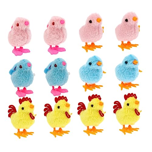 Toddmomy 12 Stück Teiliges Aufziehspielzeug Plüsch Küken und Hasen Niedliche Spielzeuge für Ostergeschenk für Kreative Spielstunden Zufällige Farbe Zufällige Farbe von Toddmomy