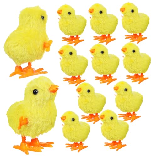 Toddmomy 12 Stück Teiliges Aufziehspielzeug Wind Up Küken Plüsch Kleine Hüpfende Küken Sicheres Material Langlebiges Kinderparty Indoor Outdoor von Toddmomy