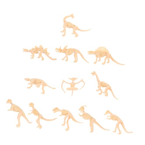Toddmomy 12 Stück Teiliges Dinosaurier Skelett Modellset für Ausgrabungsspielzeug für Kleine Dinosaurier Deko und Lernspielzeug von Toddmomy