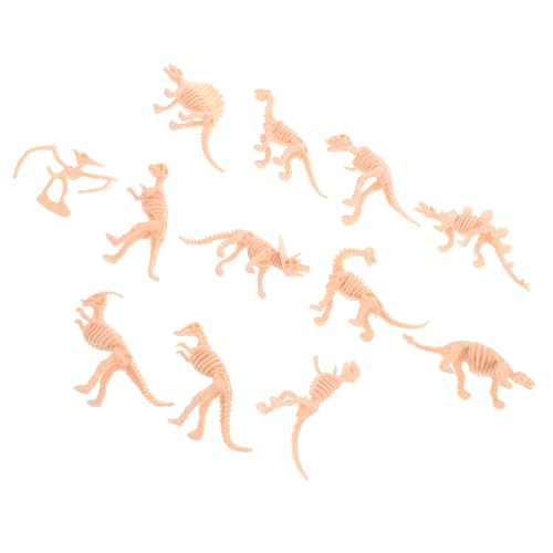 Toddmomy 12 Stück Teiliges Dinosaurier Skelett Realistische Mini Dino Knochen für Ausgrabungen und Kreative Lernspiele für Geburtstagsfeiern und Feiertage von Toddmomy