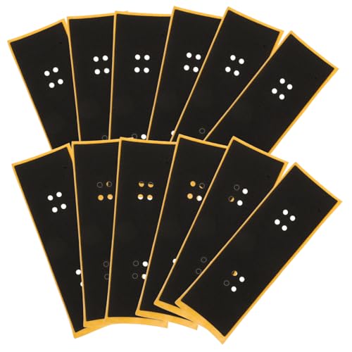 Toddmomy 12 Stück Teiliges Finger Skateboard Grip Tape rutschfest Stark Haftend Einfache Anbringung Kompatibel mit Mini Fingerboards Langlebiges Zubehör für Verbessertes Trick Handling Toddmomy 12 Stück Teiliges Finger Skateboard Grip Tape rutschfest Stark Haftend Einfache Anbringung Kompatibel mit Mini Fingerboards Langlebiges Zubehör für Verbessertes Trick Handling von Toddmomy