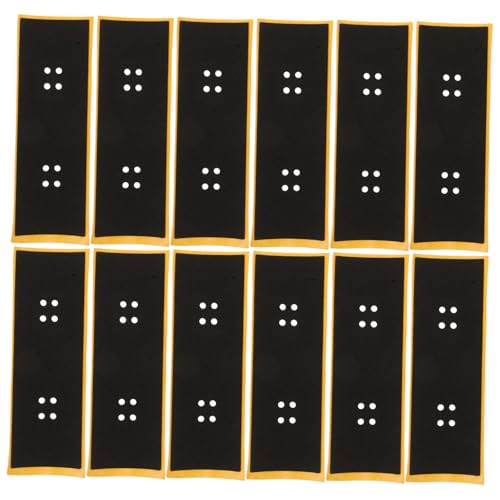 Toddmomy 12 Stück Teiliges Fingerboard Grip Tape Anti rutsch Klebeband für Mini Skateboards Zubehör mit Haftung und Präziser Kontrolle für Fingerskateboard Tricks von Toddmomy