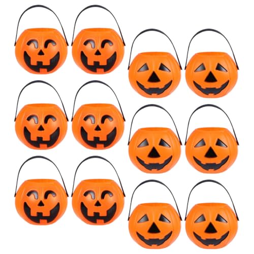 Toddmomy 12 Stück Teiliges Halloween Kürbis Eimer Tragbare Süßigkeitenbehälter für Partys Bunte Deko mit Kürbis Design für Halloween Feiern und Festlichkeiten Zufällige Toddmomy 12 Stück Teiliges Halloween Kürbis Eimer Tragbare Süßigkeitenbehälter für Partys Bunte Deko mit Kürbis Design für Halloween Feiern und Festlichkeiten Zufällige von Toddmomy
