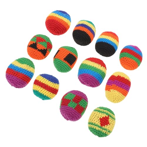Toddmomy 12 Stück Teiliges Handgefertigte Weiche Gestrickte Sandbags aus Wollgarn Bunte für Werfen Jonglieren und Kicken Waschbar Fördert Motorische Fähigkeiten Drinnen und Draußen Toddmomy 12 Stück Teiliges Handgefertigte Weiche Gestrickte Sandbags aus Wollgarn Bunte für Werfen Jonglieren und Kicken Waschbar Fördert Motorische Fähigkeiten Drinnen und Draußen von Toddmomy