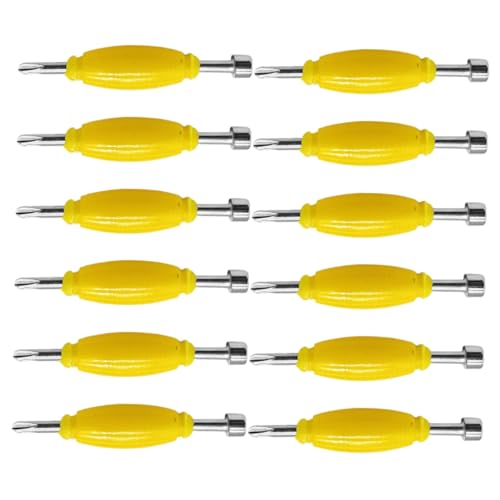 Toddmomy 12 Stück Teiliges Mini Schraubendreher Set für Fingerboards Dual Head Werkzeug Tragbar Multifunktional für Reparaturen und von Skateboard Zubehör von Toddmomy