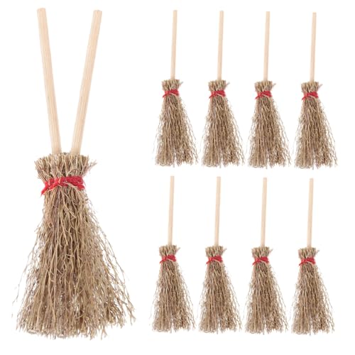 Toddmomy 12 Stück Teiliges Mini strohbesen Rotes Band Hexen Zauberer kostüm Accessoire Langlebig Große Halloween Deko zum Aufhängen für Party Toddmomy 12 Stück Teiliges Mini strohbesen Rotes Band Hexen Zauberer kostüm Accessoire Langlebig Große Halloween Deko zum Aufhängen für Party von Toddmomy