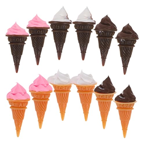 Toddmomy 12 Stück Teiliges Miniatur Eiscreme Dekorationsset aus Lang Lebendem Resin Realistische Mini Eistüten für Puppenhaus Küche Kreative Miniatur Lebensmittel Figuren Pflegeleichte Deko Toddmomy 12 Stück Teiliges Miniatur Eiscreme Dekorationsset aus Lang Lebendem Resin Realistische Mini Eistüten für Puppenhaus Küche Kreative Miniatur Lebensmittel Figuren Pflegeleichte Deko von Toddmomy