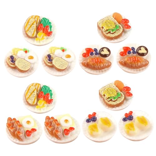 Toddmomy 12 Stück Teiliges Miniatur Lebensmittel Modelle für Puppenhaus Bunte Snack Dekorationen für Küchen und Fotografie Requisiten Toddmomy 12 Stück Teiliges Miniatur Lebensmittel Modelle für Puppenhaus Bunte Snack Dekorationen für Küchen und Fotografie Requisiten von Toddmomy