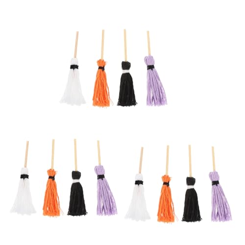 Toddmomy 12 Stück Teiliges Miniatur Puppenhaus Halloween Reinigungsaccessoires für Puppenhaus Dekoration Orange Realistische Modelle für Fotografie und Spielzeuggestaltung von Toddmomy