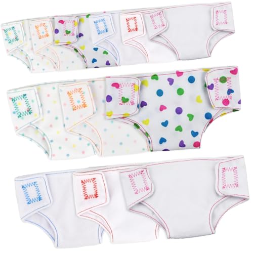 Toddmomy 12 Stück Teiliges Puppenwindel Puppen Bunte Windeln als Zubehör für Mädchen Ausziehen Fördert Kreativität und Pädagogisches Rollenspiel Toddmomy 12 Stück Teiliges Puppenwindel Puppen Bunte Windeln als Zubehör für Mädchen Ausziehen Fördert Kreativität und Pädagogisches Rollenspiel von Toddmomy