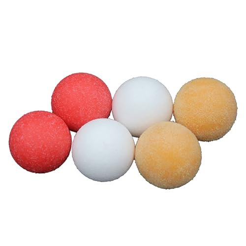 Toddmomy 12 Stück Teiliges Tischfußball Ersatzbälle aus Robustem Abs Kunststoff Mattierte Plastikbälle für Tischkicker Spieltisch Zubehörteile für Standard Tischfußballspiele und von Toddmomy