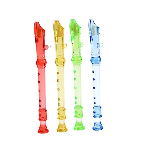 Toddmomy 12 Stück Teiliges Transparente Flöten für Musikinstrumente zur Frühkindlichen Bildung Zufällige Farben für Musikalisches Lernen und Teamwork Zufällige Farbe von Toddmomy