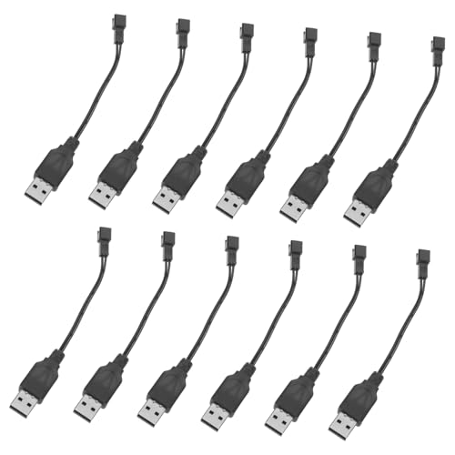 Toddmomy 12 Stück Teiliges USB-ladekabel Kurz USB-c Adapter für Elektrospielzeug Bubble Machine Rc Auto Kompatibler Power Supply Stecker Ladezubehör für Spielzeuggeräte von Toddmomy