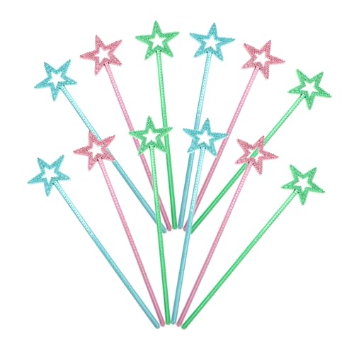 Toddmomy 12 Stück Zauberstab für Prinzessin Gastgeschenke funkeln bunt bastelset für Kindergeburtstag deko Zauberstab Stern Prinzessinnen-Geburtstagsparty-Dekorationen Plastik Toddmomy 12 Stück Zauberstab für Prinzessin Gastgeschenke funkeln bunt bastelset für Kindergeburtstag deko Zauberstab Stern Prinzessinnen-Geburtstagsparty-Dekorationen Plastik von Toddmomy