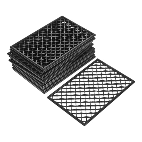 Toddmomy 12 Stücke Schutz Net Modell Zaun Mini Zaun Mini Lattenzaun Schwarz Kunststoff von Toddmomy
