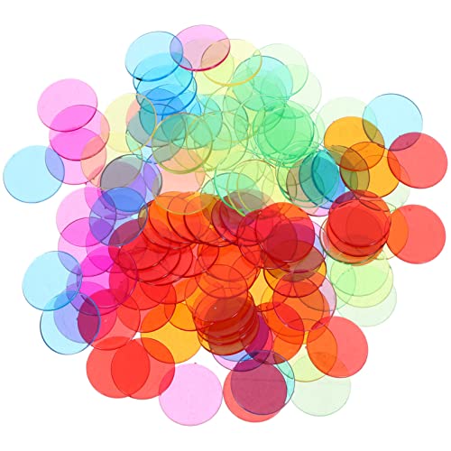 Toddmomy 120 Stück 19 Mm Transparente Bingo-Zählchips In 6 Farben: Mathe-Zähler Aus Kunststoff Für Mathe-Übungen Lustiges Familienspiel von Toddmomy