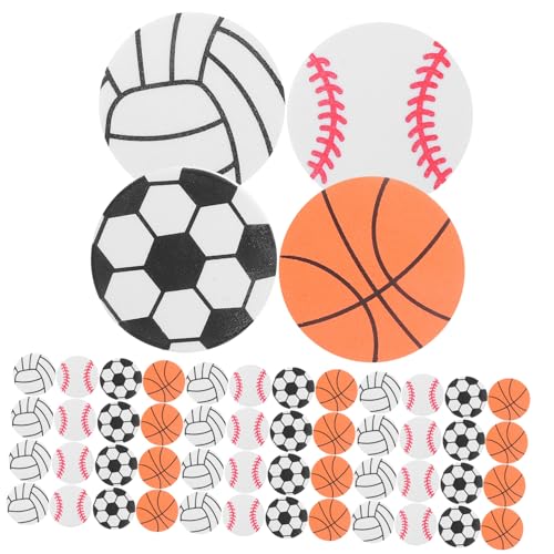 Toddmomy 120 Stück Sportaufkleber Sport-Eva-Aufkleber Partydekorationen zum Thema Sportball Selbstklebende Kugelaufkleber Ball-Mottoparty-Aufkleber Aufkleber für Ball-Mottoparty von Toddmomy