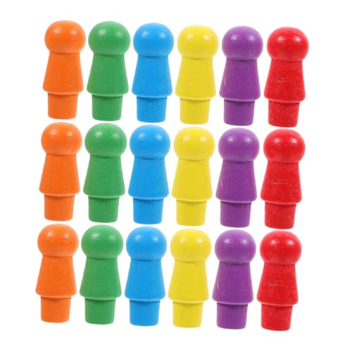 Toddmomy 120 Stück Teiliges Bunte Holzspielsteine für Chinesisches Damespiel Langlebige Spielfiguren aus Holz Farbenfrohe Bauernmarker Ersatzteile für Brettspiele und Strategiespiele von Toddmomy