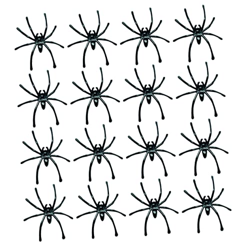 Toddmomy 120st Simulation Spinnenspielzeug Halloween Gefälschte Spinnen Streich Spinne Spinnenspielzeug Mit Langen Beinen Streich-Requisiten Spinnennetz-Dekoration Plastik Statue Künstlich von Toddmomy