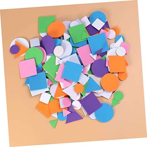 Toddmomy 1250 Stück Teiliges Eva Schaumstoff Sticker Bunte Geometrische Formen Selbstklebend für DIY Bastelprojekte Schule Wände Scrapbook Belohnungsspielzeug von Toddmomy