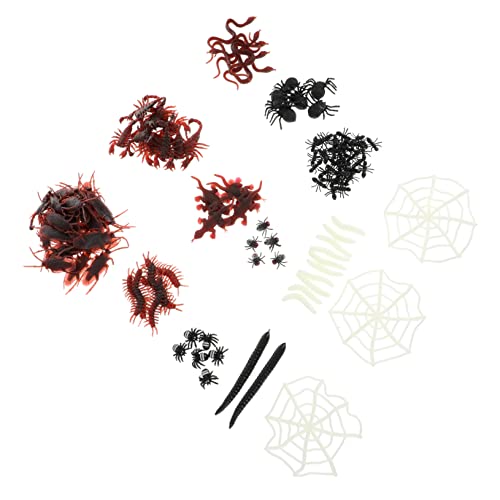 Toddmomy 128Stücke Teiliges Halloween Prank Toy Simulation Von Spinnen Würmern Und Insekten Für Gruselige Dekorationen Und Scherze Bei Halloween Partys Und Festlichkeiten von Toddmomy