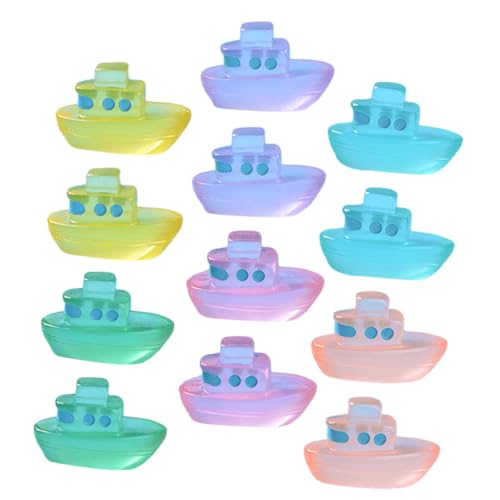 Toddmomy 12Stücke Bootsfiguren DIY Gartendekorationen Nachtleuchtende Resin Modelle für Puppenhaus und Aquarien Farben Je Kreative für Geburtstage Toddmomy 12Stücke Bootsfiguren DIY Gartendekorationen Nachtleuchtende Resin Modelle für Puppenhaus und Aquarien Farben Je Kreative für Geburtstage von Toddmomy