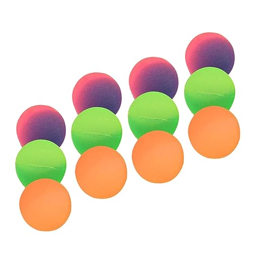 Toddmomy 12Stücke Bouncy Balls für Mattierte Hüpfbälle Regenbogenfarben für Karneval und Partys Perfektes für Drinnen und Draußen Sicheres und Langlebiges Material von Toddmomy
