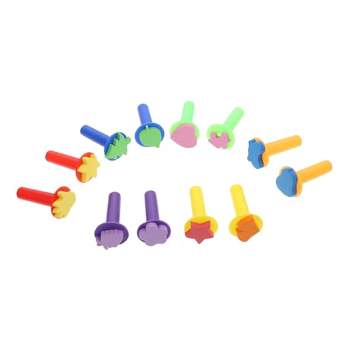 Toddmomy 12Stücke DIY Stempel Cartoon Zeichnung Stamper für Kreative Bastelprojekte für Klassenzimmerbelohnungen Geburtstagsfeiern und Scrapbooking von Toddmomy