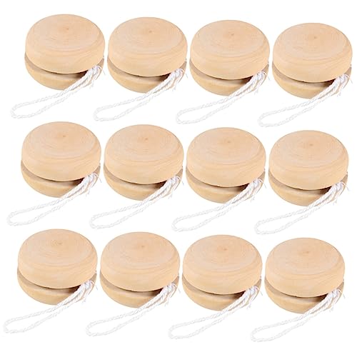 Toddmomy 12Stücke Holz Jo Yo Bälle Für DIY Und Gestalten Hölzerne Jo Yo Spielzeuge Koordination Und Handgelenk Für Kreatives Und Toddmomy 12Stücke Holz Jo Yo Bälle Für DIY Und Gestalten Hölzerne Jo Yo Spielzeuge Koordination Und Handgelenk Für Kreatives Und von Toddmomy