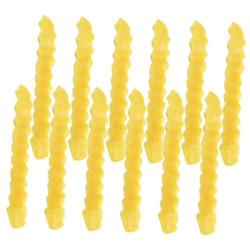 Toddmomy 12Stücke Künstliche Pommes Frites Lebensmittelmodell für Dekoration Restaurant Party Realistische Fake Chips für Küche und Buffetgestaltung von Toddmomy