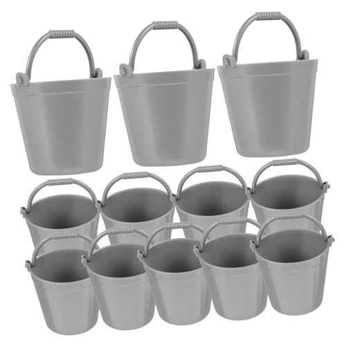 Toddmomy 12Stücke Kunststoff Wasserfass Teiliges Für Puppenhaus Deko Kleiner Eimer Für Kreative Gestaltung Realistische Details Und Sicheres Material von Toddmomy