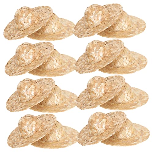 Toddmomy 12Stücke Mini Strohhüte Für Puppen Handgefertigte Langlebige Dekorative Hüte Aus Stroh Für DIY Basteln Und Puppenzubehör Für Figurenkostüme Und Kreative von Toddmomy