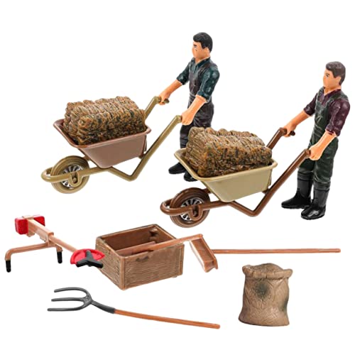 Toddmomy 12Stücke Miniaturfarm Teile Spielzeugfiguren Zubehör für Landschaften Dekoration Realistische Landwirte für Garten Deko Toddmomy 12Stücke Miniaturfarm Teile Spielzeugfiguren Zubehör für Landschaften Dekoration Realistische Landwirte für Garten Deko von Toddmomy