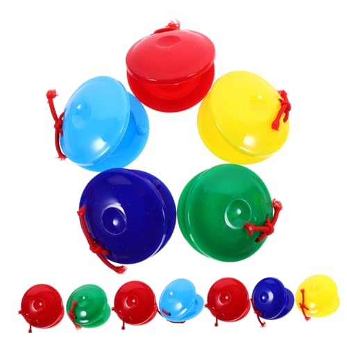 Toddmomy 12Stücke Percussion Kastaen für Musikinstrumente Musikfähigkeiten Kompakt Leicht und Sicher für Kreatives für zu Weihnachten von Toddmomy