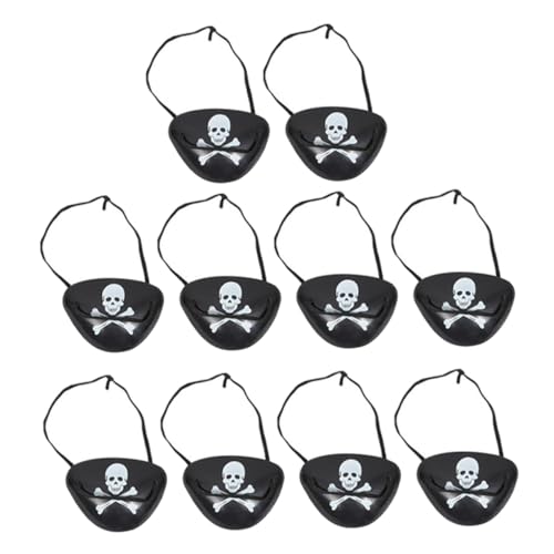 Toddmomy 12Stücke Piraten Augenmasken Lustige Cosplay Augenabdeckungen für Halloween und Kindergeburtstagsfeiern Bequem und Leicht für Erwachsene Geeignet von Toddmomy