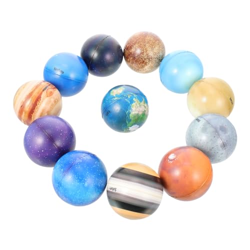 Toddmomy 12Stücke Planeten Hüpfbälle Pädagogisches für Elastische Stressbälle im Weltraum Thema Frühbildung und Eltern Interaktion mit Planeten Toddmomy 12Stücke Planeten Hüpfbälle Pädagogisches für Elastische Stressbälle im Weltraum Thema Frühbildung und Eltern Interaktion mit Planeten von Toddmomy