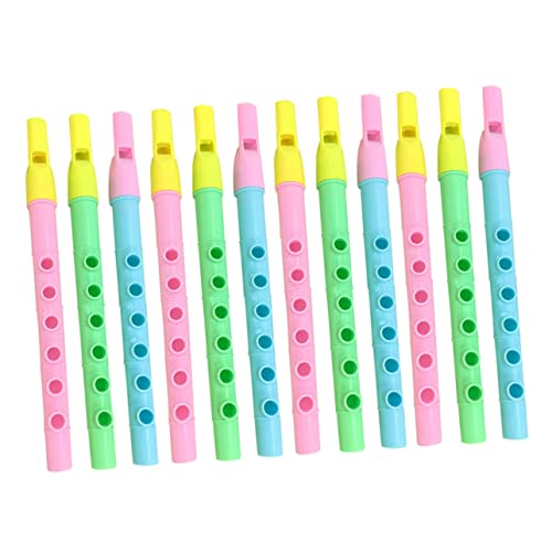 Toddmomy 12Stücke Plastikflöte für Sicher Musikinstrument für Anfänger Musikunterricht und Schulprojekte Farben Zufällig Toddmomy 12Stücke Plastikflöte für Sicher Musikinstrument für Anfänger Musikunterricht und Schulprojekte Farben Zufällig von Toddmomy