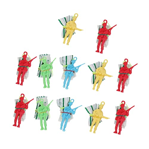 Toddmomy 12Stücke Soldat Fallschirmspielzeug Für Outdoor Wurfspielzeug Mit Bunten Fallschirmen Für Geburtstagsfeiern Und Feiertage Unisex Design Für Stundenlangen Spaß von Toddmomy