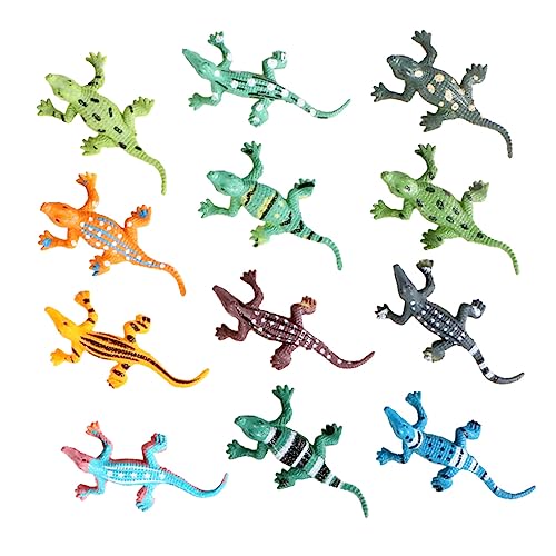 Toddmomy 12Stücke Teiliges Alligatoren Modellspielzeug Realistisches Tierfiguren für Kognitive Entwicklung Pädagogisches für Jungen und Jahren Miniaturspielzeug von Toddmomy